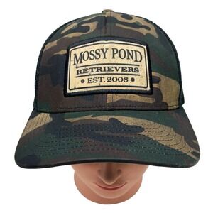 Mossy Pond Retrievers Camo Mesh Back Trucker Hat Cap  Adjustable Snap‎ Back